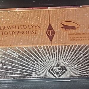 Charlotte Tilbury Hypnotic Eye Glow Palette with Silver and Gold Design